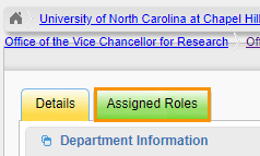 Screenshot of the Assigned Roles tab in a border.