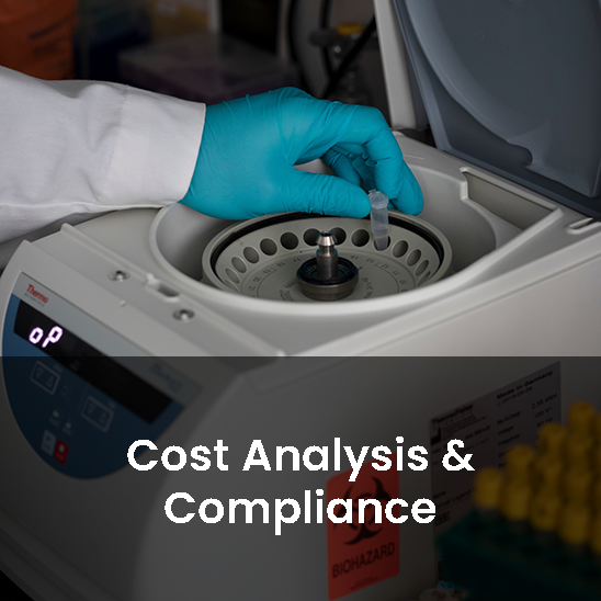 Cost Analysis and Compliance webpage